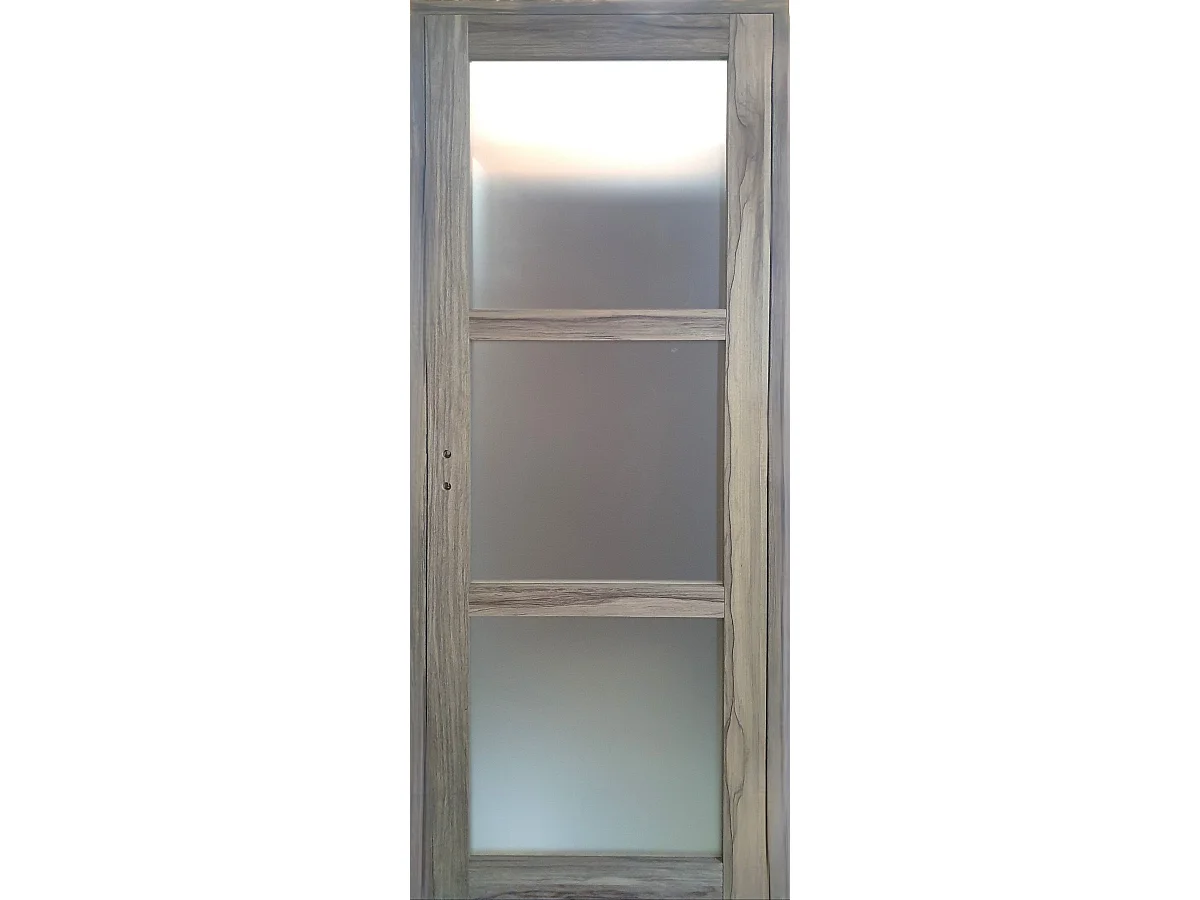 Bloc Porte Frake Vitree H204 x L83 Poussant Droite Cotes Tableau