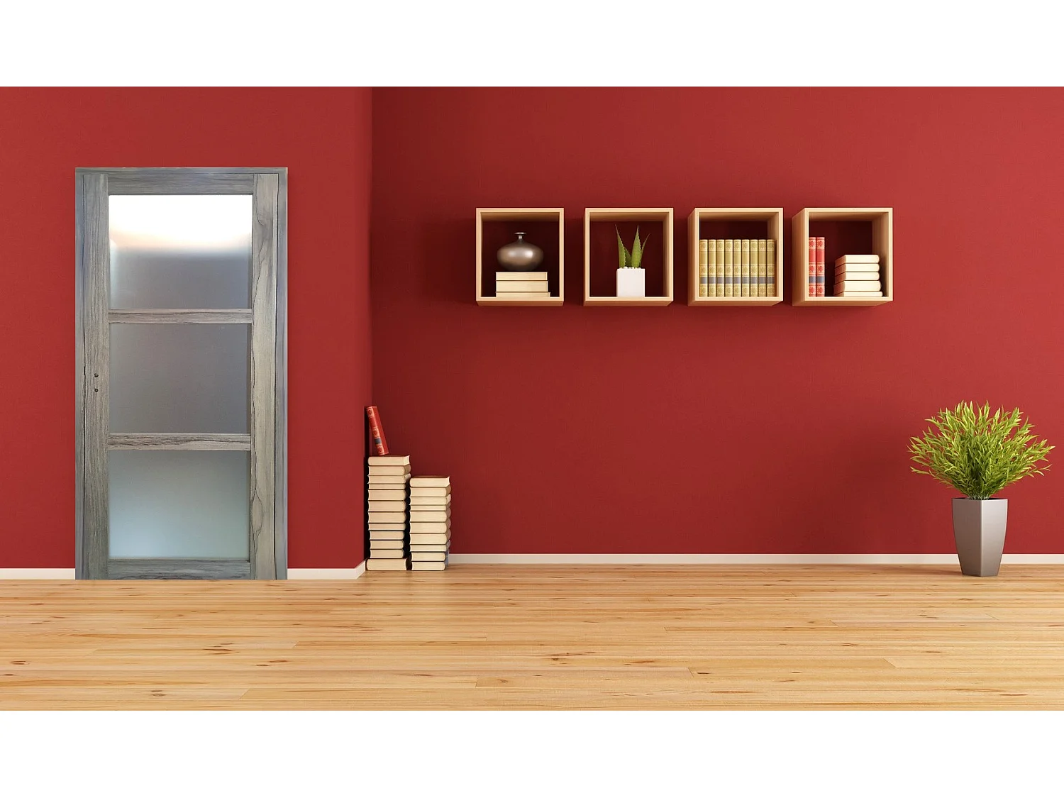 Bloc Porte Frake Vitree H204 x L83 Poussant Droite Cotes Tableau