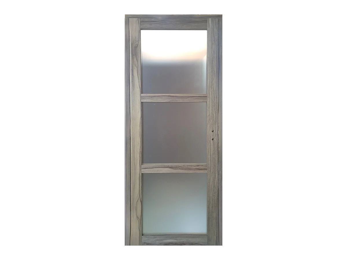 Bloc Porte Frake Vitree H204 X L73 Poussant Gauche Cotes Tableau Gd Menuiseries
