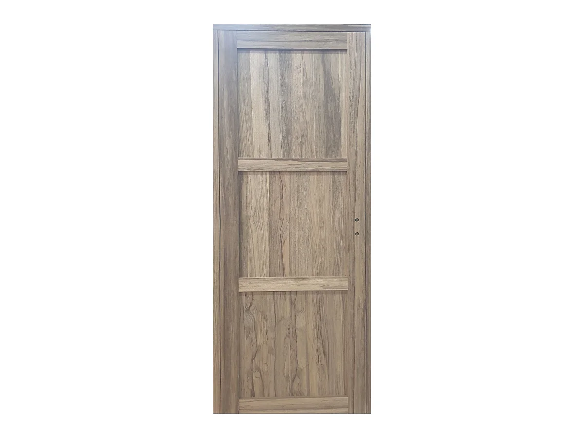Bloc Porte Frake 3 Panneaux H204 X L83 Poussant Gauche Côtes Tableau Gd Menuiseries