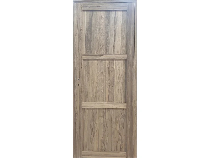 Bloc Porte Frake 3 Panneaux H204 X L73 Poussant Droite Cotes Tableau Gd Menuiseries