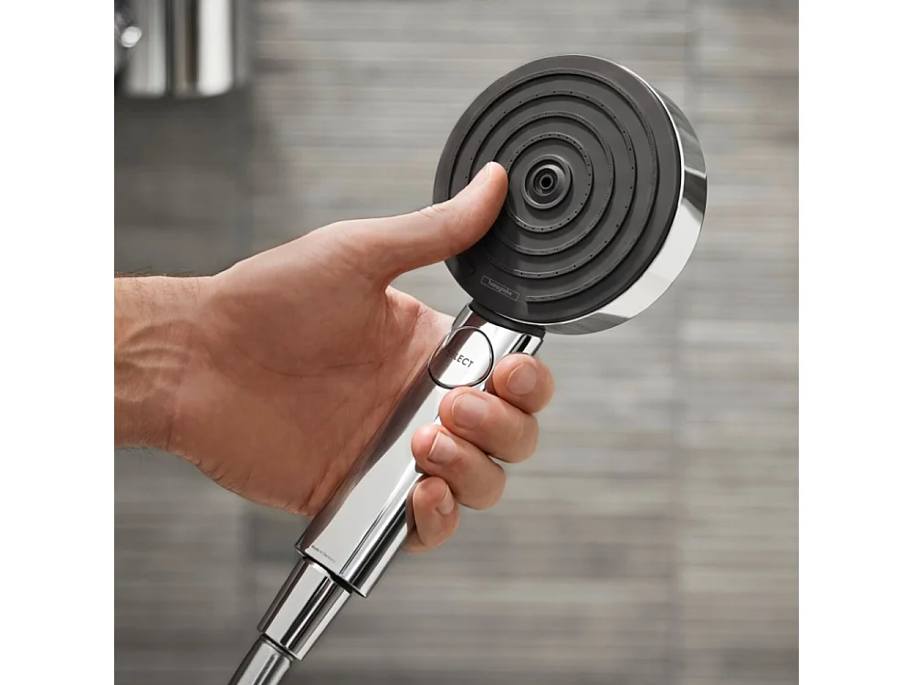 Colonne de douche encastrée thermostatique HANSGROHE ShowerSelect S Douche Crometta S Flexible Designflex Douchette Pulsify chromé