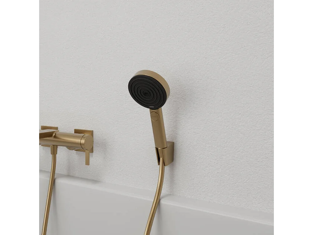 Colonne de douche encastrée thermostatique HANSGROHE ShowerSelect S Douche Pulsify Flexible Designflex Douchette Pulsify bronze