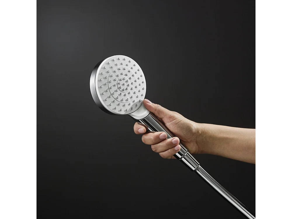 Colonne de douche encastrée thermostatique HANSGROHE ShowerSelect S Douche Crometta S Flexible Metaflex Douchette Crometta chromé