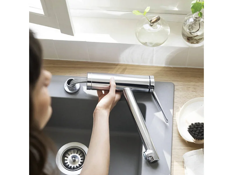 Robinet de cuisine rabattable HANSGROHE Zesis M33 160 chromé