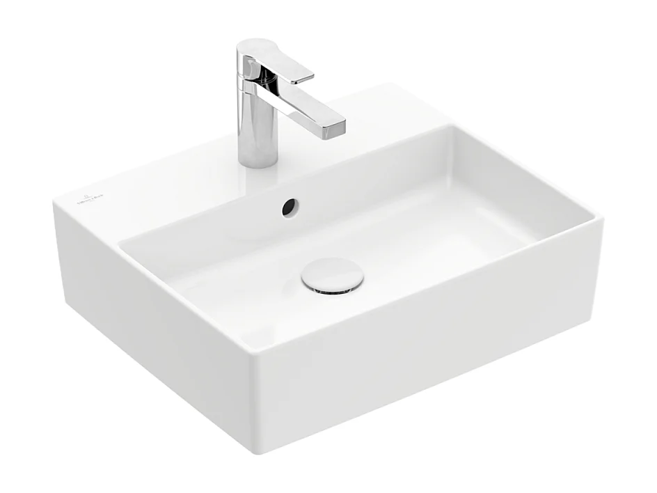 Vasque à poser VILLEROY ET BOCH Memento 2.0 blanc ceramic plus avec trop plein 50 x 42 cm