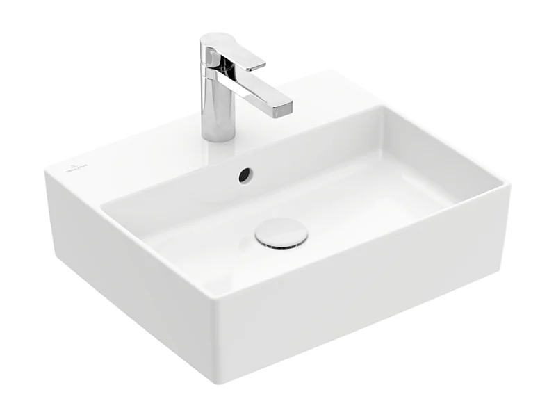 Vasque à poser VILLEROY ET BOCH Memento 2.0 blanc ceramic plus avec trop plein 50 x 42 cm