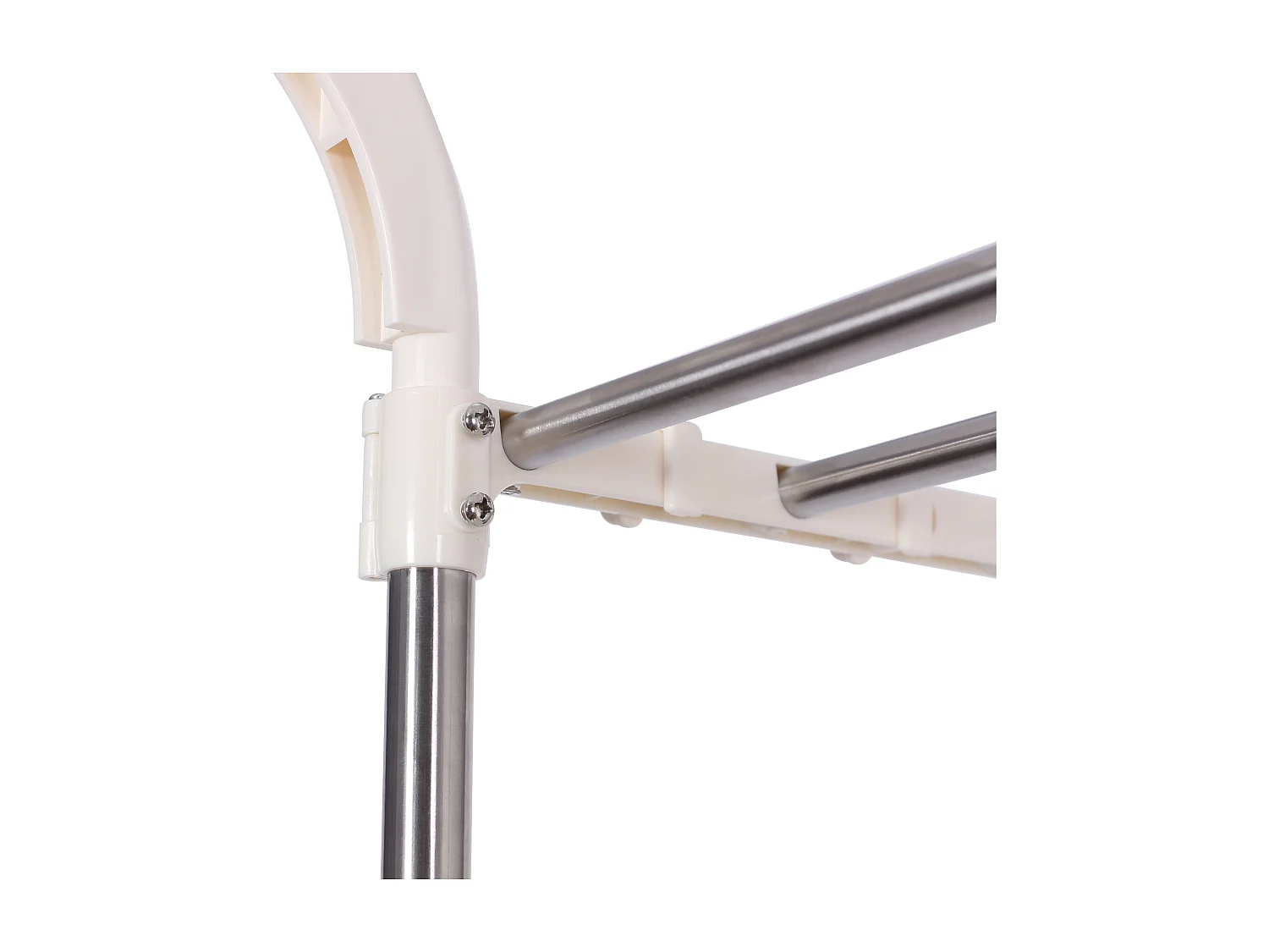 Etagère pour lave-linge Ellsworth en tubes d'acier avec deux espaces de rangement