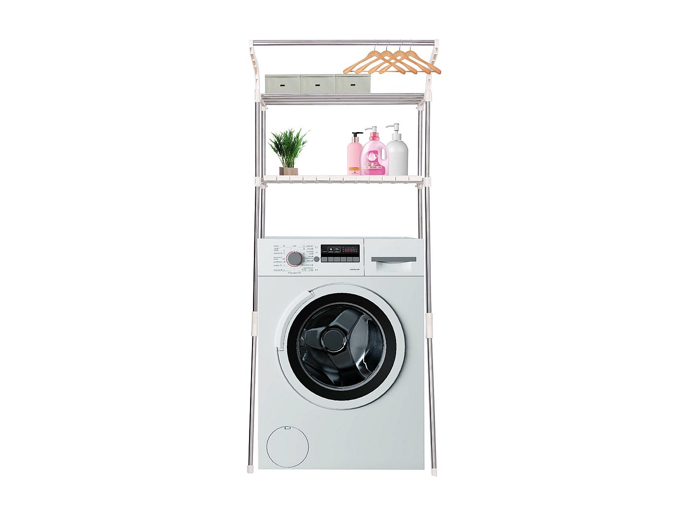 3E 3xE  Kast boven de wasmachine met lange deur, sonoma eiken kleur
