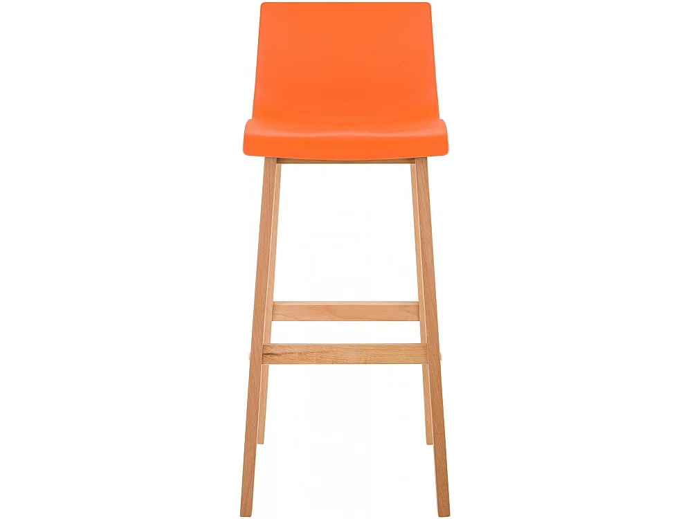 Conjunto de 2 bancos de bar Hover Natura laranja