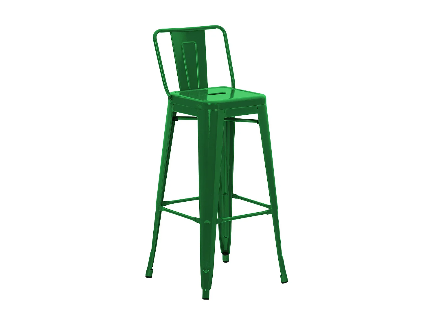 Tabouret de bar - Métal - Vert - Mason