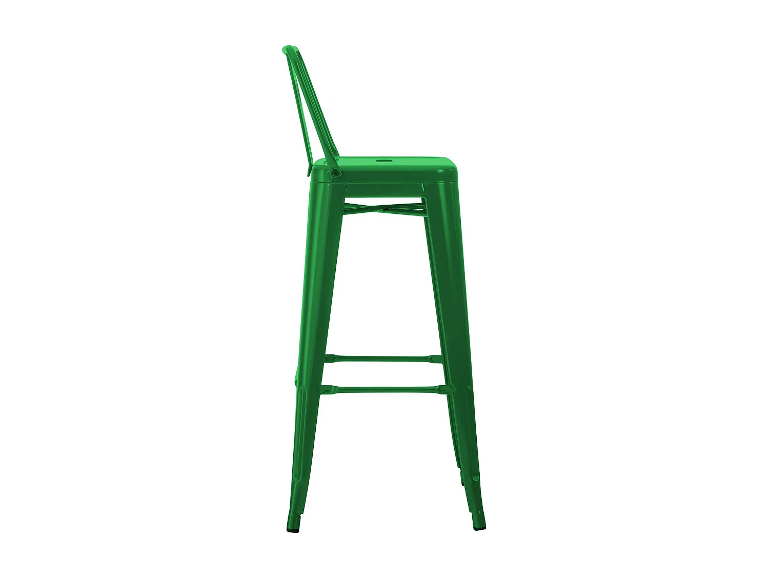 Tabouret de bar - Métal - Vert - Mason