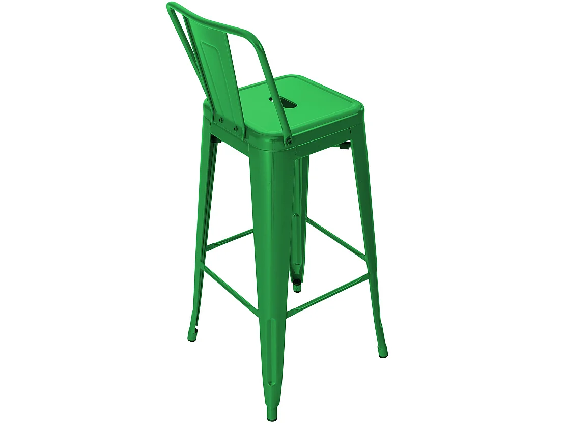 Tabouret de bar - Métal - Vert - Mason