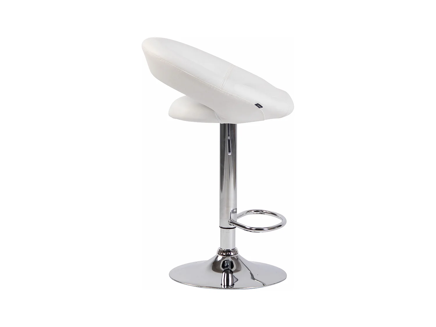 Tabouret de bar - Similicuir & Métal - Blanc - Olinda