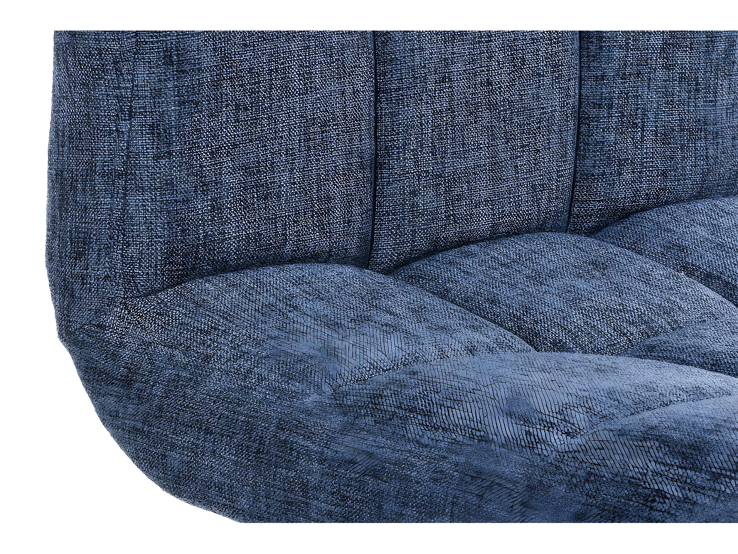 Barhocker - Stoff - blau - Peru