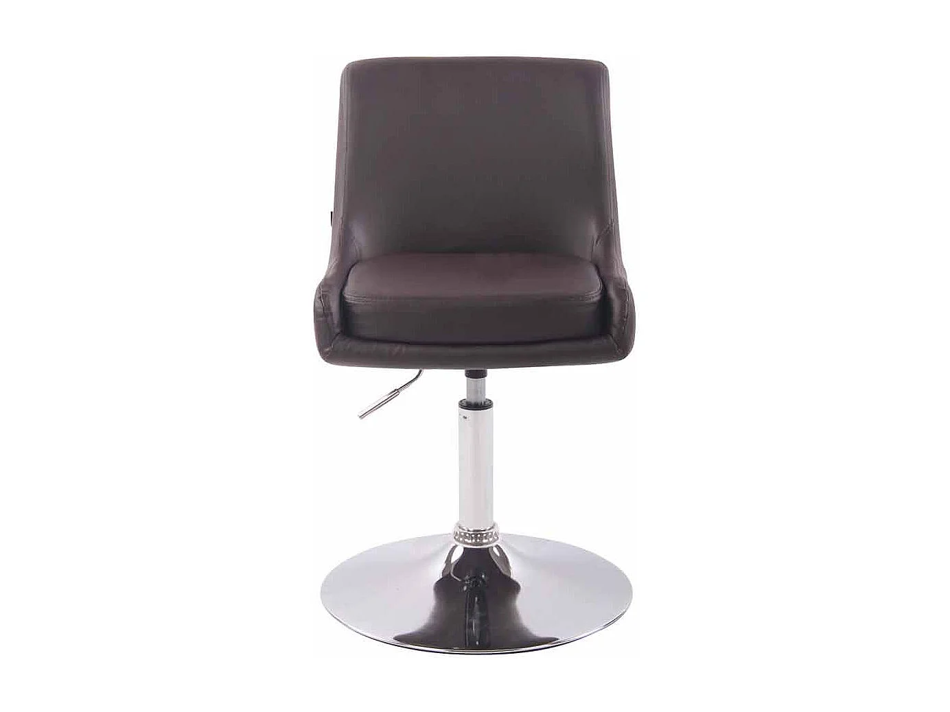 Chaise longue - Similicuir & Blanc - Marron - Club