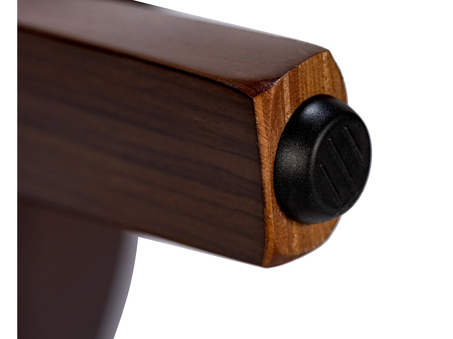 Lot de 2  chaise salle à manger - Tissu - Noyer / Crème - Foley