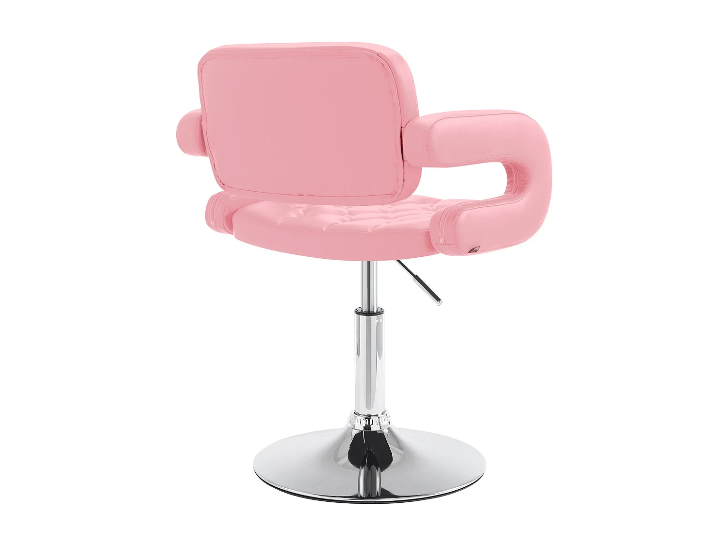 Chaise longue - Similicuir & Antique clair - Rose - Dublin