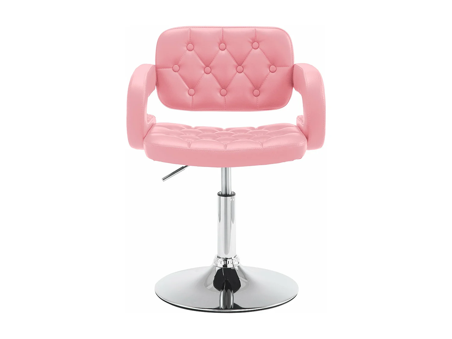 Chaise longue - Similicuir & Antique clair - Rose - Dublin