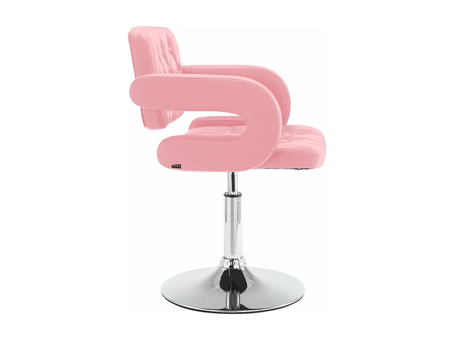 Chaise longue - Similicuir & Antique clair - Rose - Dublin