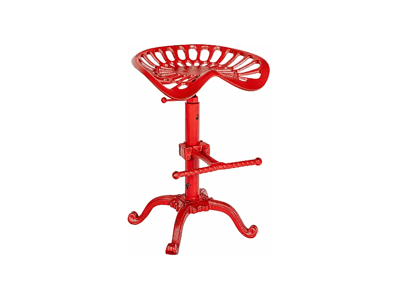 Barhocker - Metall & schwarz - rot - Butch