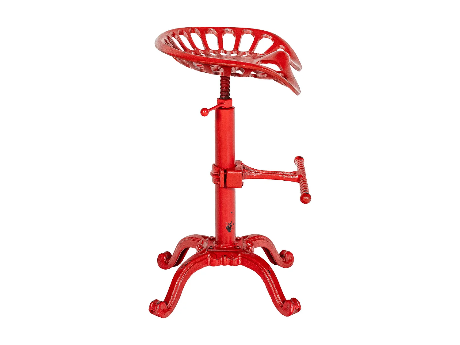 Tabouret de bar - Métal & Noir - Rouge - Butch