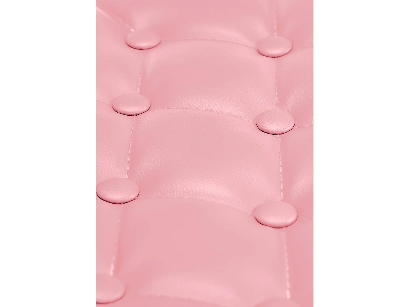 Tabouret de bar - Similicuir & Chrome - Rose - Dublin