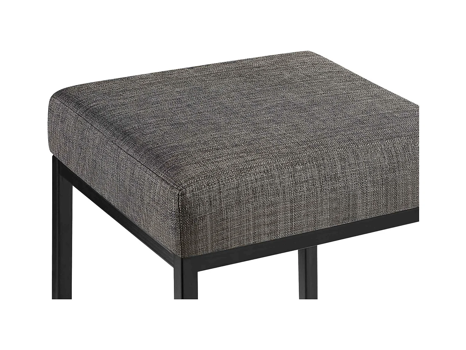 2er Set Barhocker - Stoff & schwarz - grau - Montreal 80