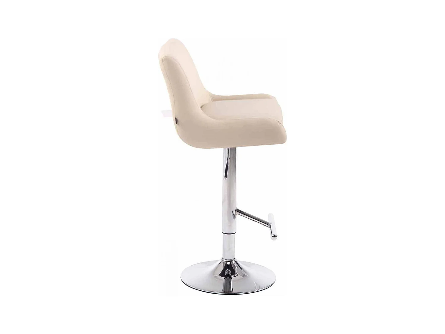 Set van 2  Barkruk - Kunstleer & Metaal - creme - Club