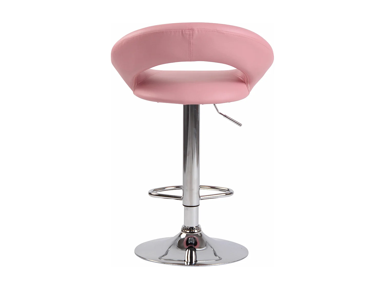 Tabouret de bar - Similicuir & Métal - Rose - Olinda