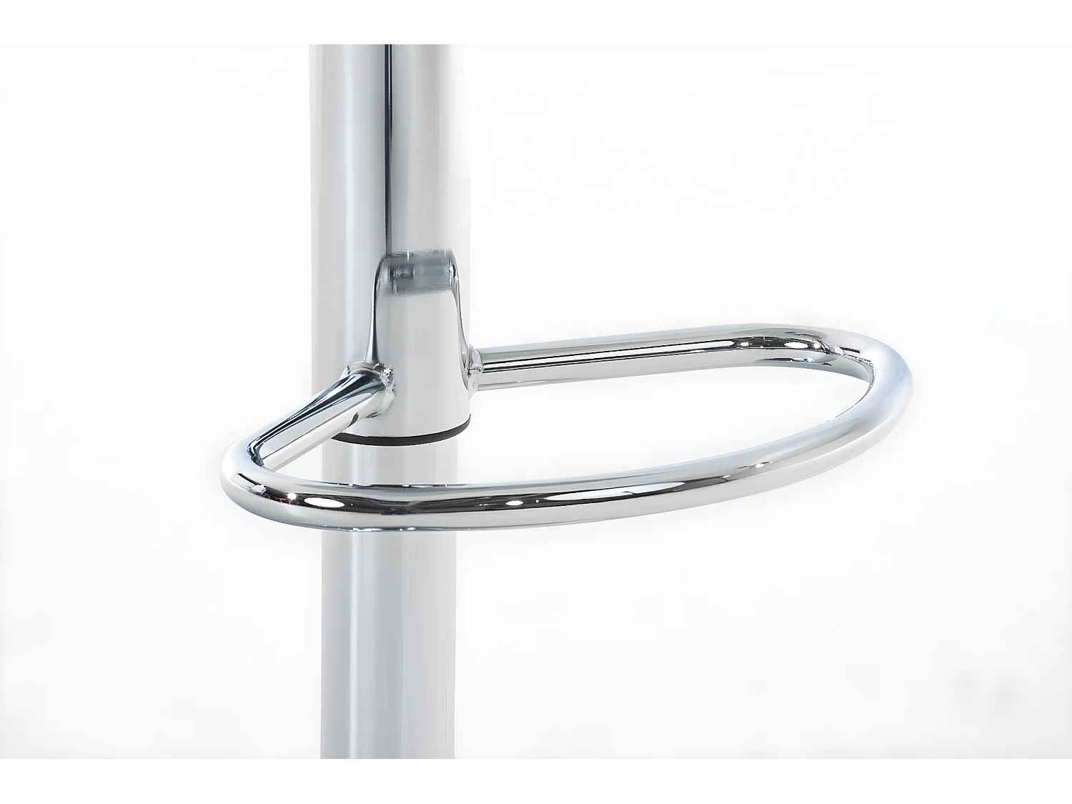 Lot de 2  Tabouret de bar - Plastique & Métal chromé - Orange - Hover