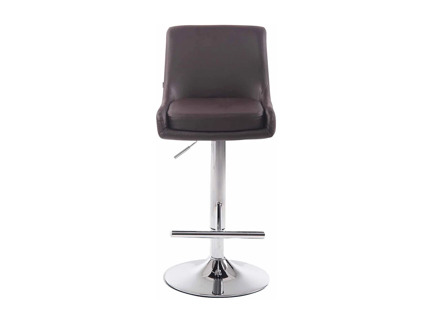 Tabouret de bar - Similicuir & Métal - Marron - Club