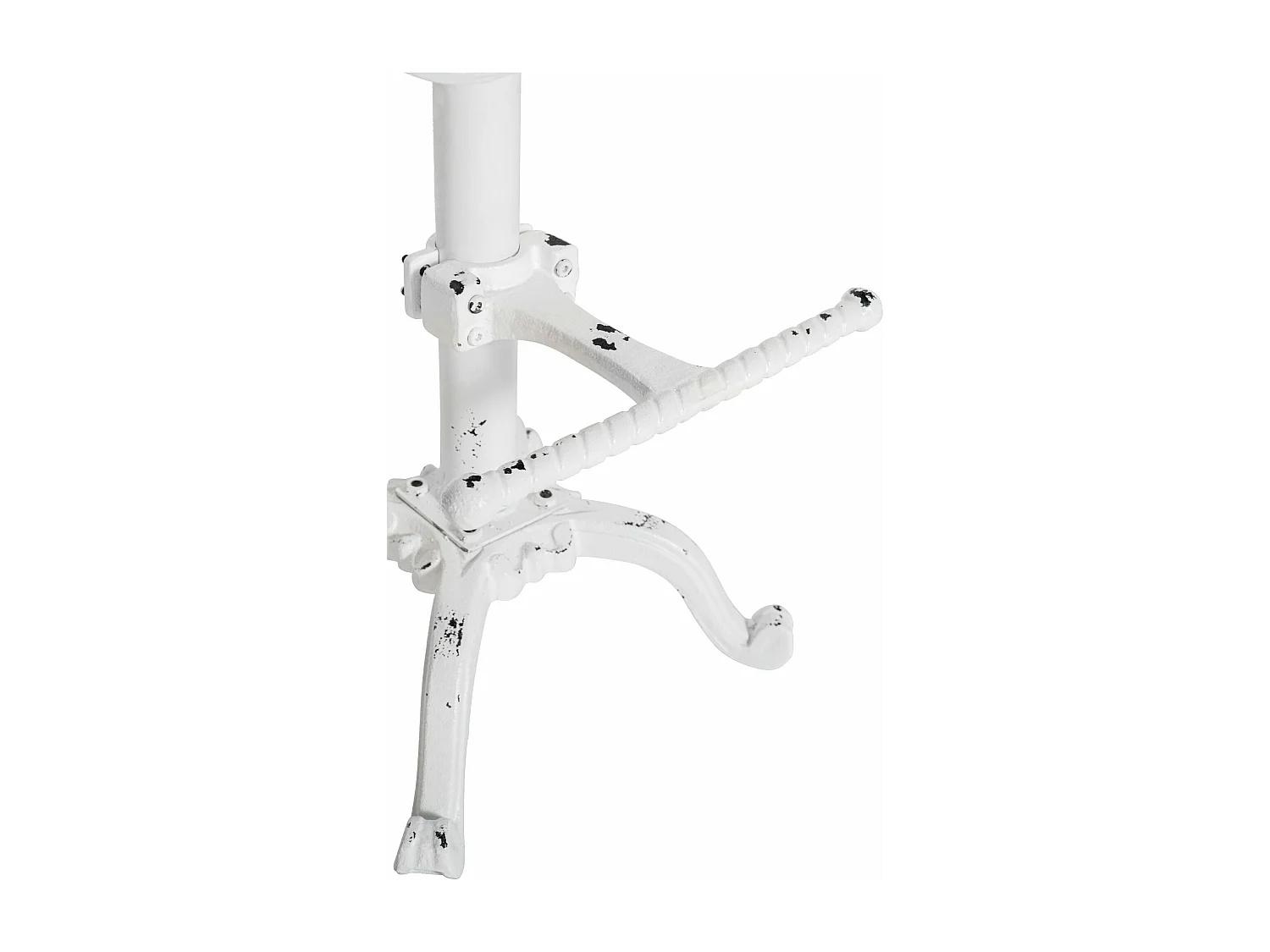 Tabouret de bar - Métal & Noir - Blanc antique - Butch