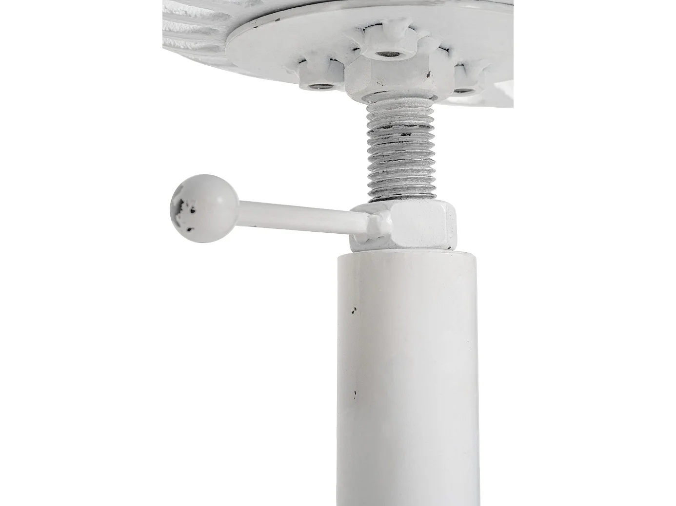 Tabouret de bar - Métal & Noir - Blanc antique - Butch