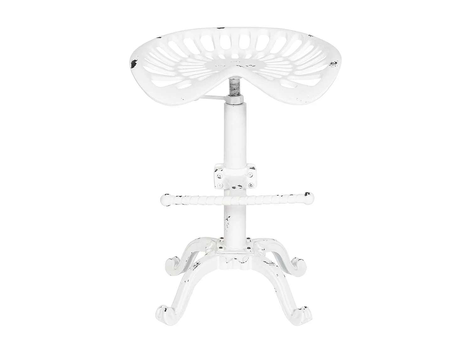 Tabouret de bar - Métal - Blanc antique - Butch