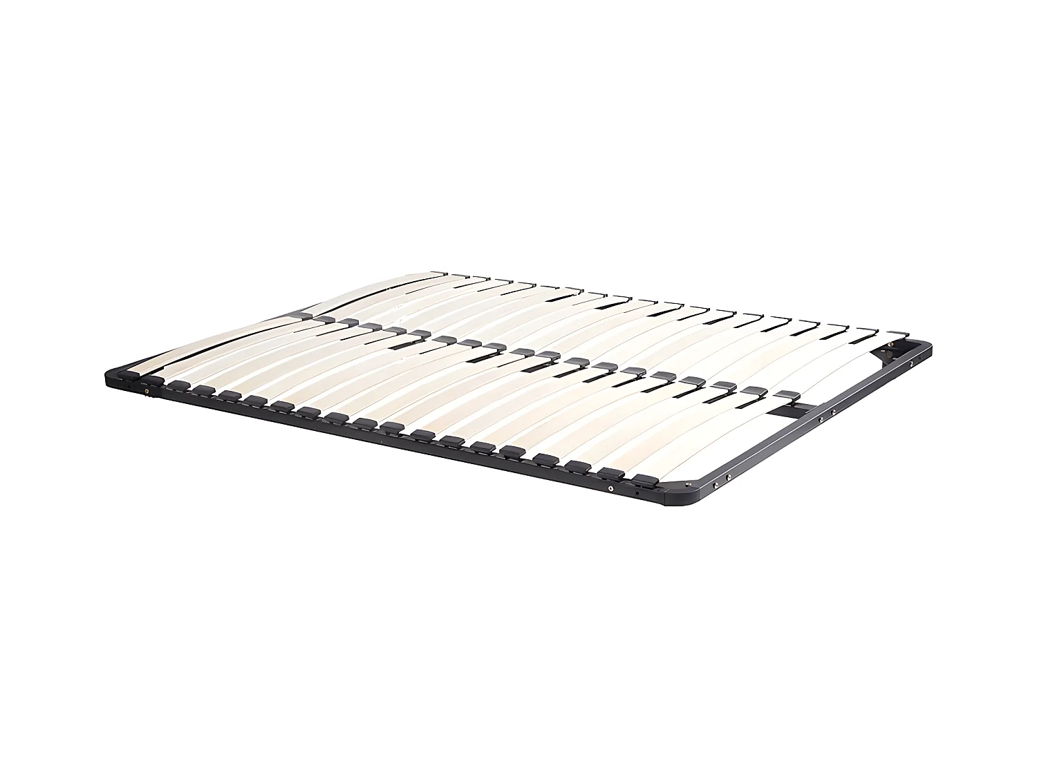 Lit capitonné 180 x 200 cm - Tissu bouclette - Gris anthracite + Sommier + Matelas - LERUCO de Pascal Morabito