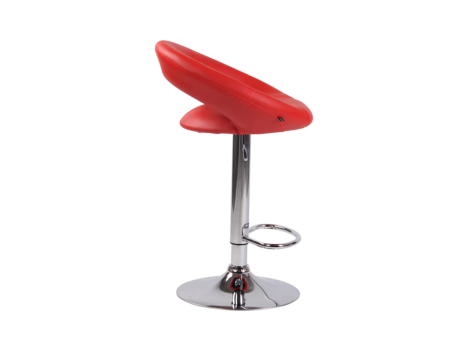 Tabouret de bar - Similicuir & Métal - Rouge - Olinda