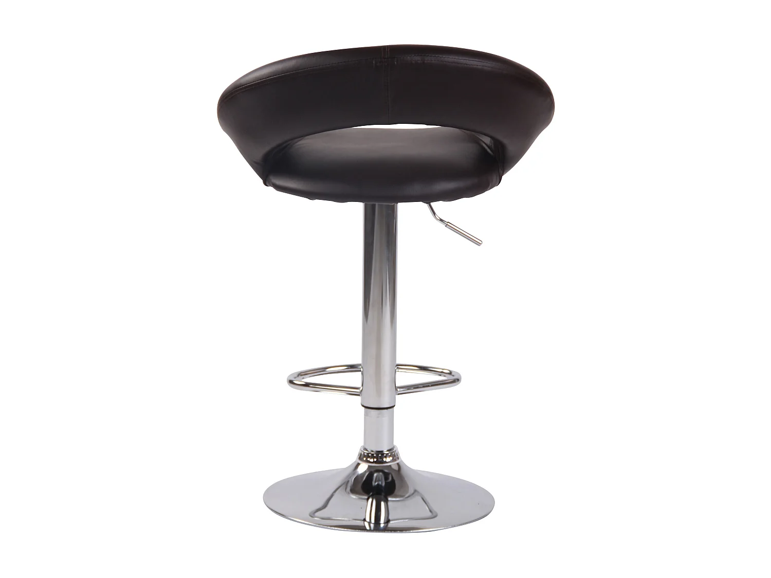 Tabouret de bar - Similicuir & Métal - Marron - Olinda