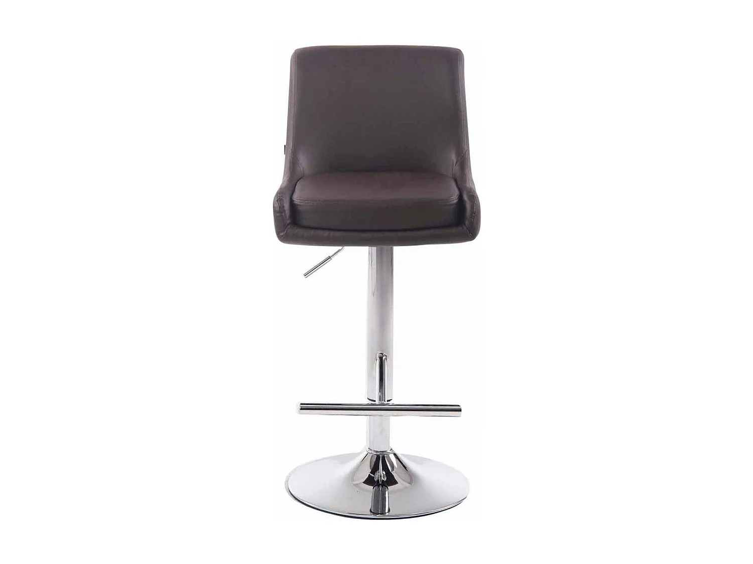 Set van 2  Barkruk - Kunstleer & Metaal - bruin - Club