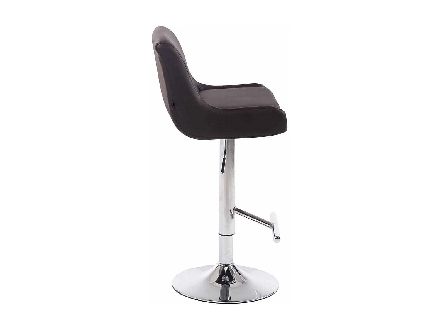 Set van 2  Barkruk - Kunstleer & Metaal - bruin - Club