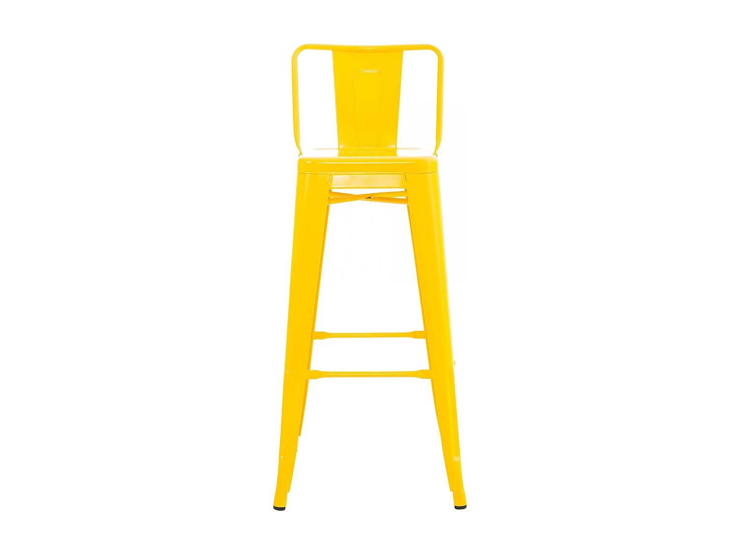 Lot de 4  Tabouret de bar - Métal & Nature - Jaune - Mason