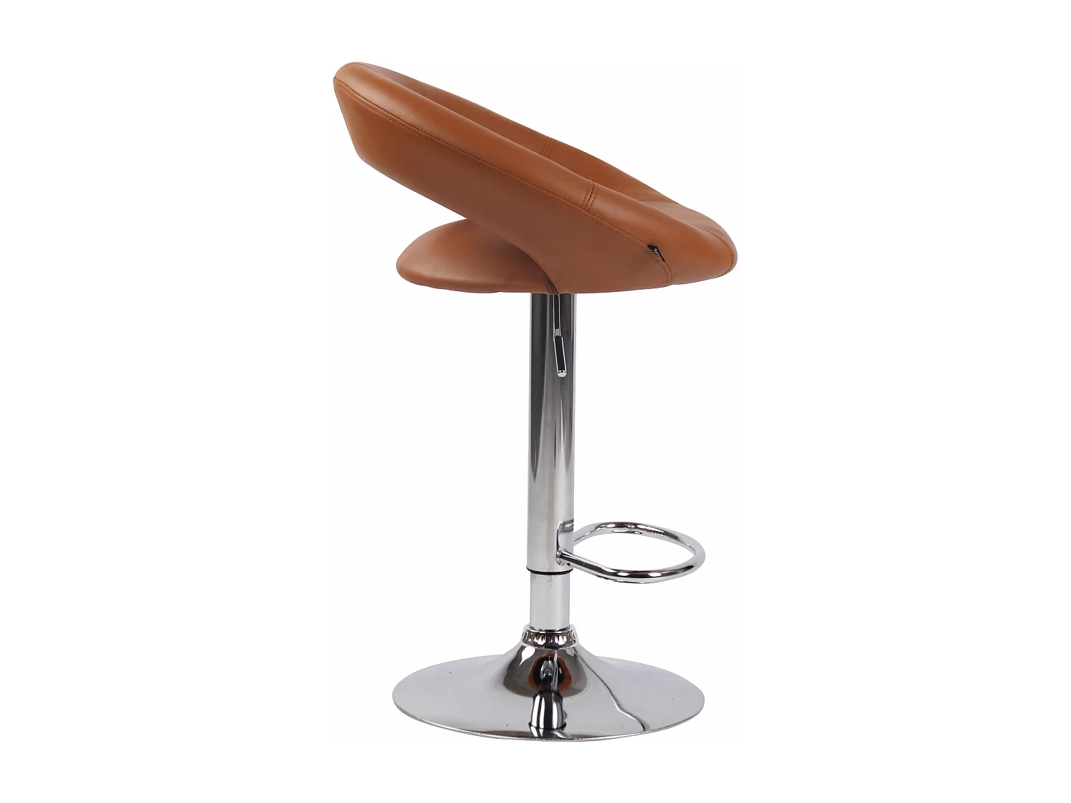 Tabouret de bar - Similicuir & Métal - Marron clair - Olinda