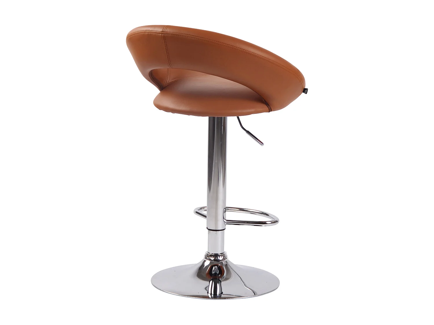 Tabouret de bar - Similicuir & Métal - Marron clair - Olinda