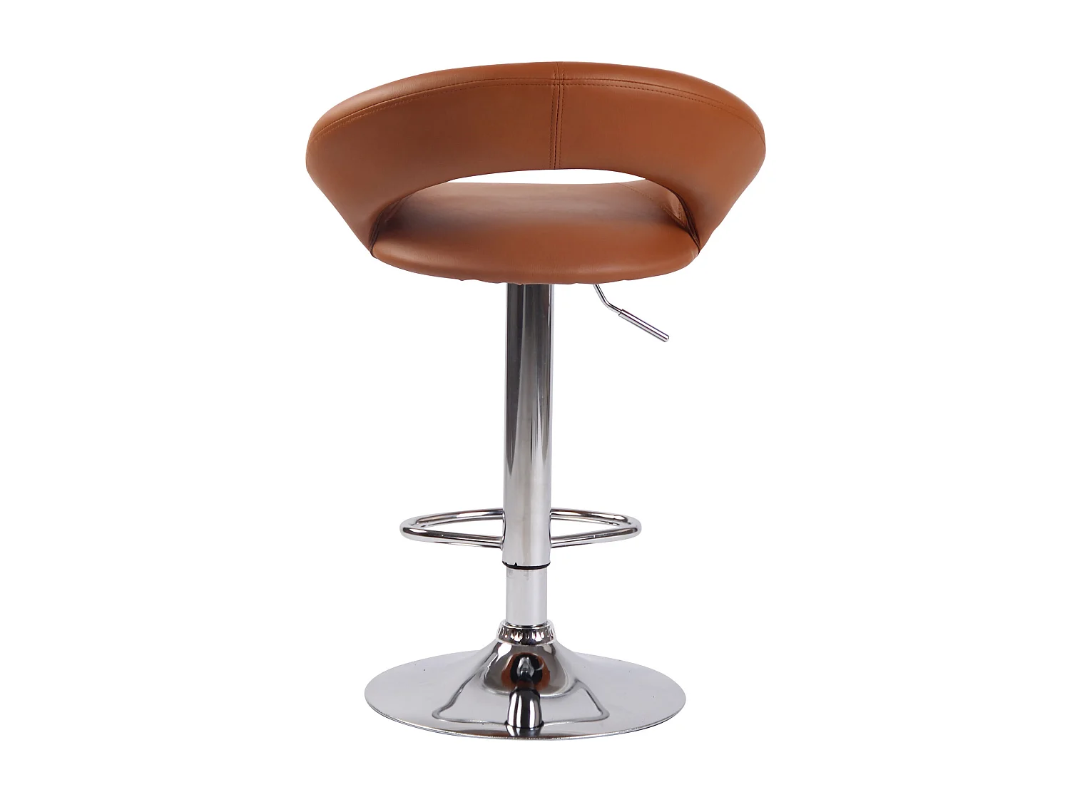 Tabouret de bar - Similicuir & Métal - Marron clair - Olinda