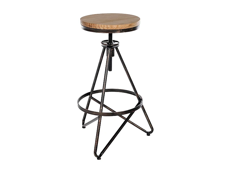 Barkruk - Metaal & natura - bronzen - Karla