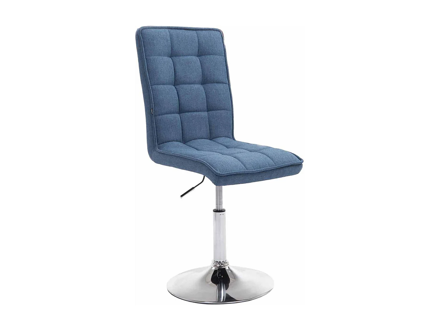 Lot de 2  chaise salle à manger - Tissu & Chrome - Bleu - Peking V2