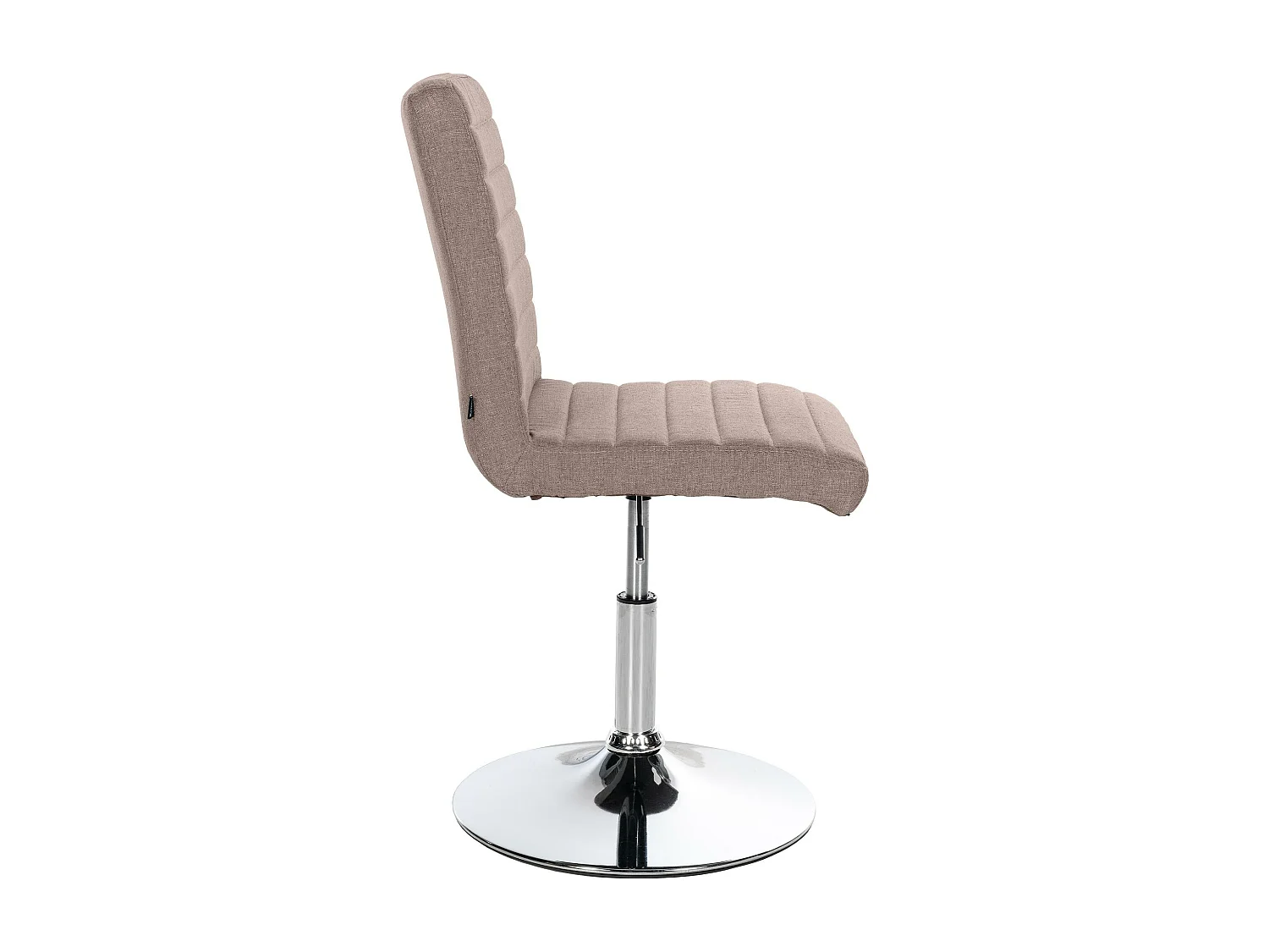 Lot de 2  chaise salle à manger - Tissu - Taupe - Elvas