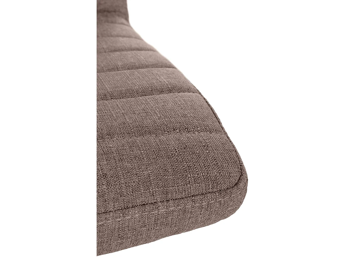 Lot de 2  chaise salle à manger - Tissu - Taupe - Elvas