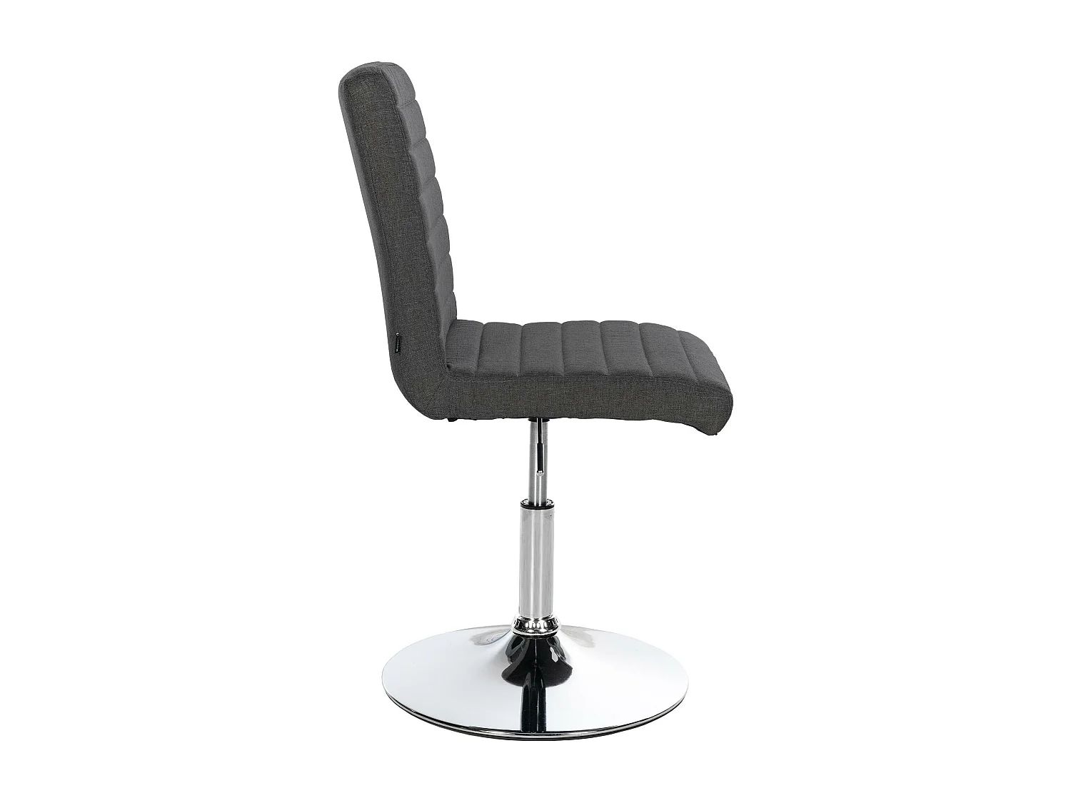 Lot de 2  chaise salle à manger - Tissu - Gris foncé - Elvas