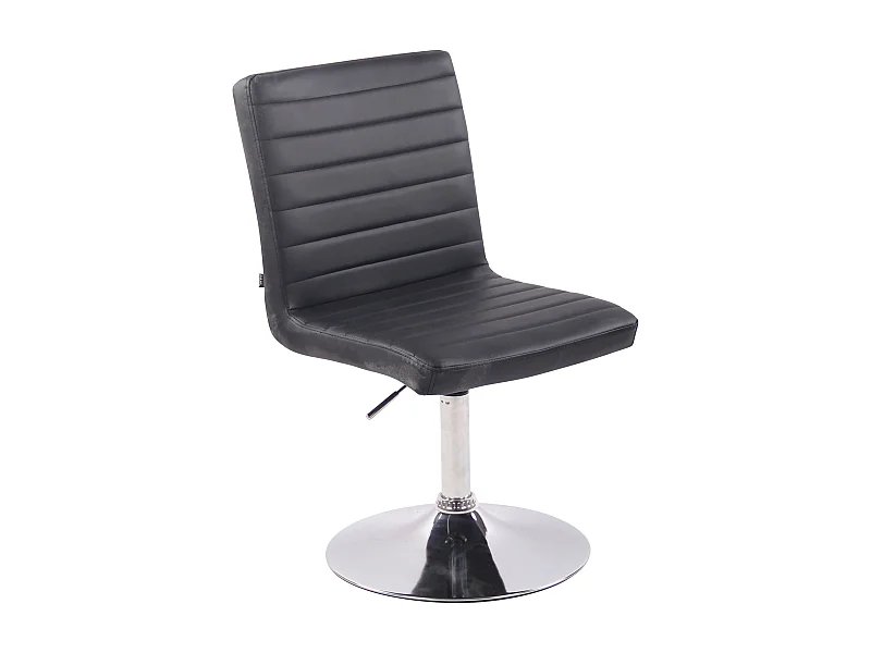 chaise salle à manger - Similicuir & Antique - Noir - Elvas